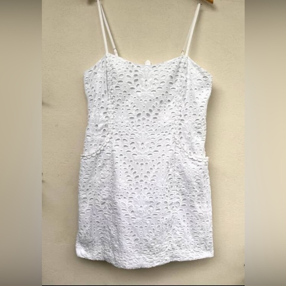Lilly Pulitzer Shelli Eyelet Dress Size 16 - Picture 6 of 11